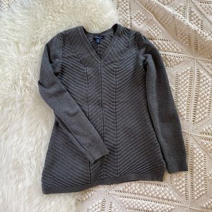 Grey pullover sweater